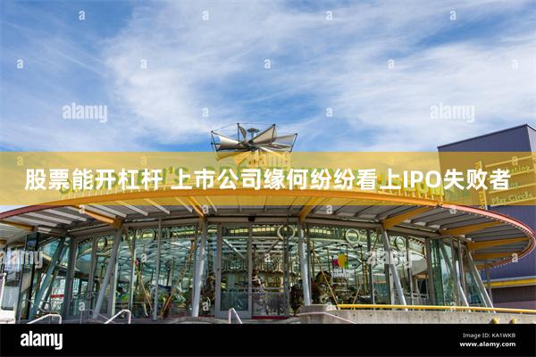 股票能开杠杆 上市公司缘何纷纷看上IPO失败者