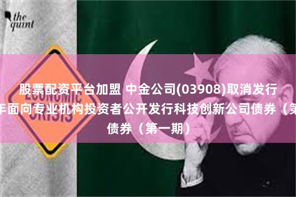 股票配资平台加盟 中金公司(03908)取消发行2025年面向专业机构投资者公开发行科技创新公司债券（第一期）