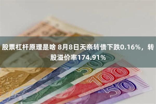 股票杠杆原理是啥 8月8日天奈转债下跌0.16%，转股溢价率174.91%